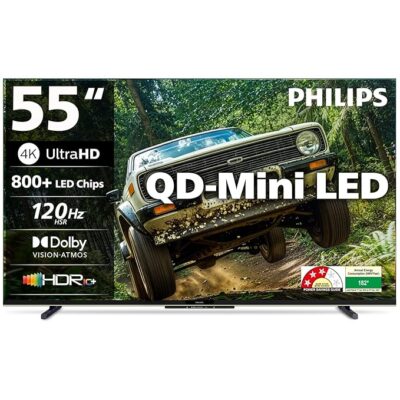 81Ws1OwXz1L._SX679_.jpg Philips 138 cm (55 inches) 4K Ultra HD QLED Smart QD-Mini LED Google TV 55MLED610/94