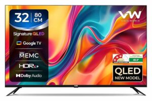 81c3lUWivNL._SX679_.jpg VW 80 cm (32 inches) Pro Series HD Ready Smart QLED Google TV VW32F1