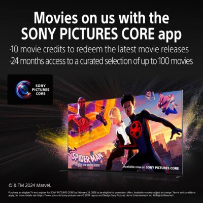 81iRNdEGFL._SL1500_.jpg Sony BRAVIA 9 Series 215 cm (85 inches) 4K Ultra HD AI Smart Mini LED Google TV K-85XR90 (Black)