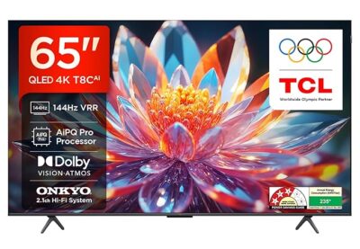 81mZU5abC-L._SX679_.jpg TCL 164 cm (65 inches) 4K Ultra HD Smart QLED Google TV 65T8C