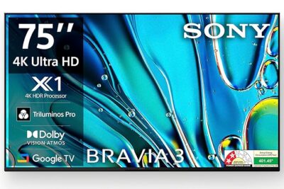 81obvASedUL._SX679_.jpg Sony BRAVIA 3 Series 189 cm (75 inches) 4K Ultra HD AI Smart LED Google TV K-75S30 (Black)